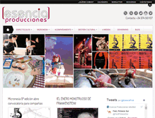 Tablet Screenshot of esenciaproducciones.com